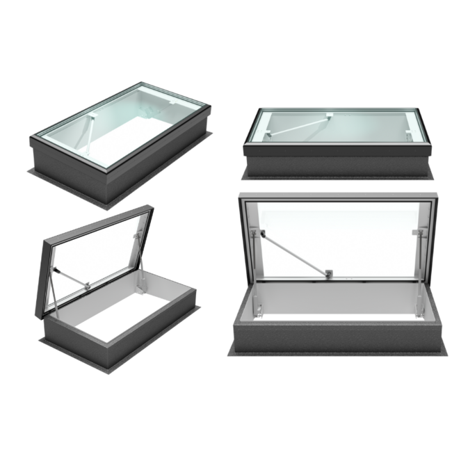 Intura FLH A1 Premium daktoetreding elektrisch te openen 100x200 - dubbel glas HR++