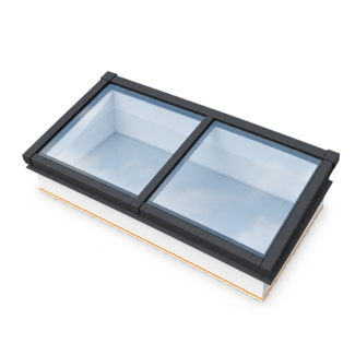 Intura Lichtstraat Lessenaar - 100x200 - 2 glasvelden