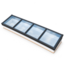 Intura Lichtstraat Lessenaar - 100x400 - 4 glasvlakken dubbel glas zonwerend