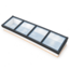 Intura Lichtstraat Lessenaar - 100x400 - 4 glasvlakken dubbel glas zonwerend
