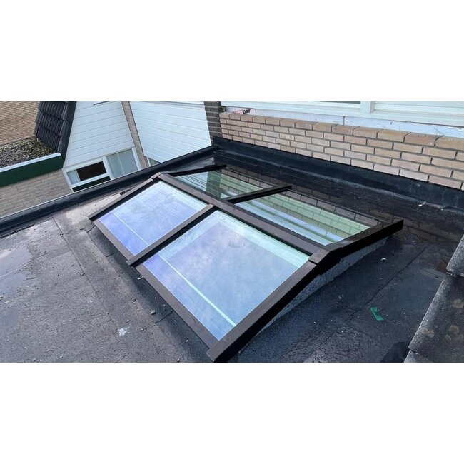 Intura Lichtstraat Zadeldak - 125x200 - 4 glasvlakken dubbel glas zonwerend