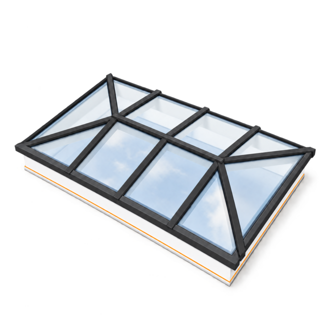 Intura Lichtstraat Schilddak - 150x300 - 10  glasvlakken dubbel glas zonwerend