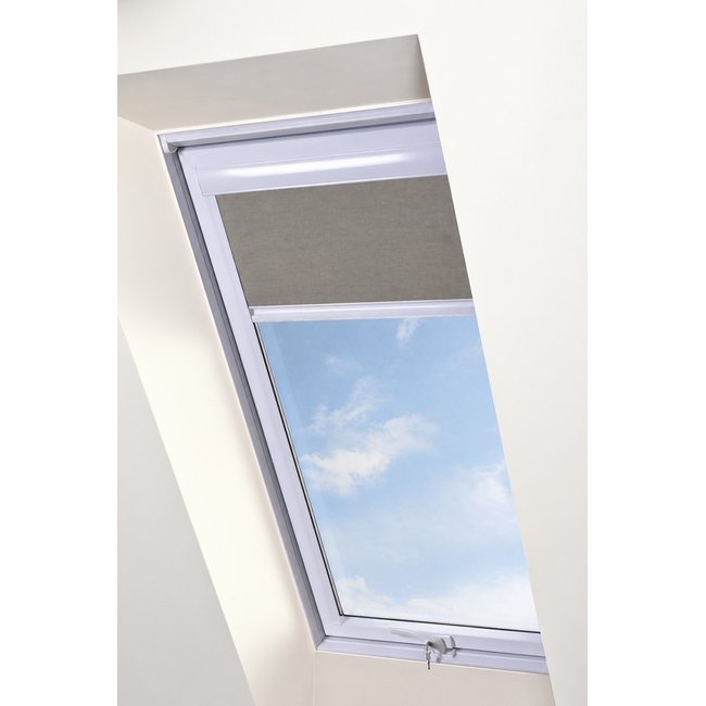 Intura Multistop rolgordijn voor Intura Vista met wit alumnium frame