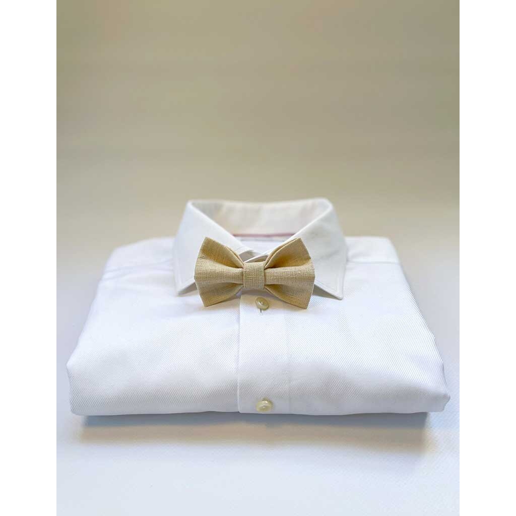 Bow Tie | Soft Oat | Rami Linen Cotton Blend