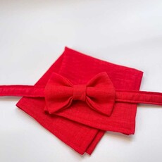 Nœud papillon | Blazing Poppy | Polyester tissé souple