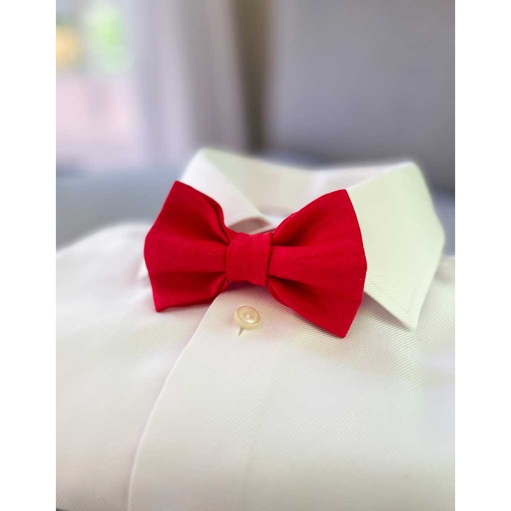 Bow Tie | Blazing Poppy | Smoothly woven polyester