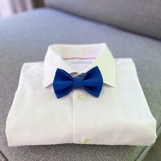 Fliege | Sapphire Bold | Leinen-Baumwoll-Mix