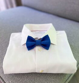 Nœud papillon | Sapphire Bold | Mélange de lin et coton