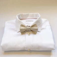 Bow Tie | Sand Stripe | Linen & Cotton Blend