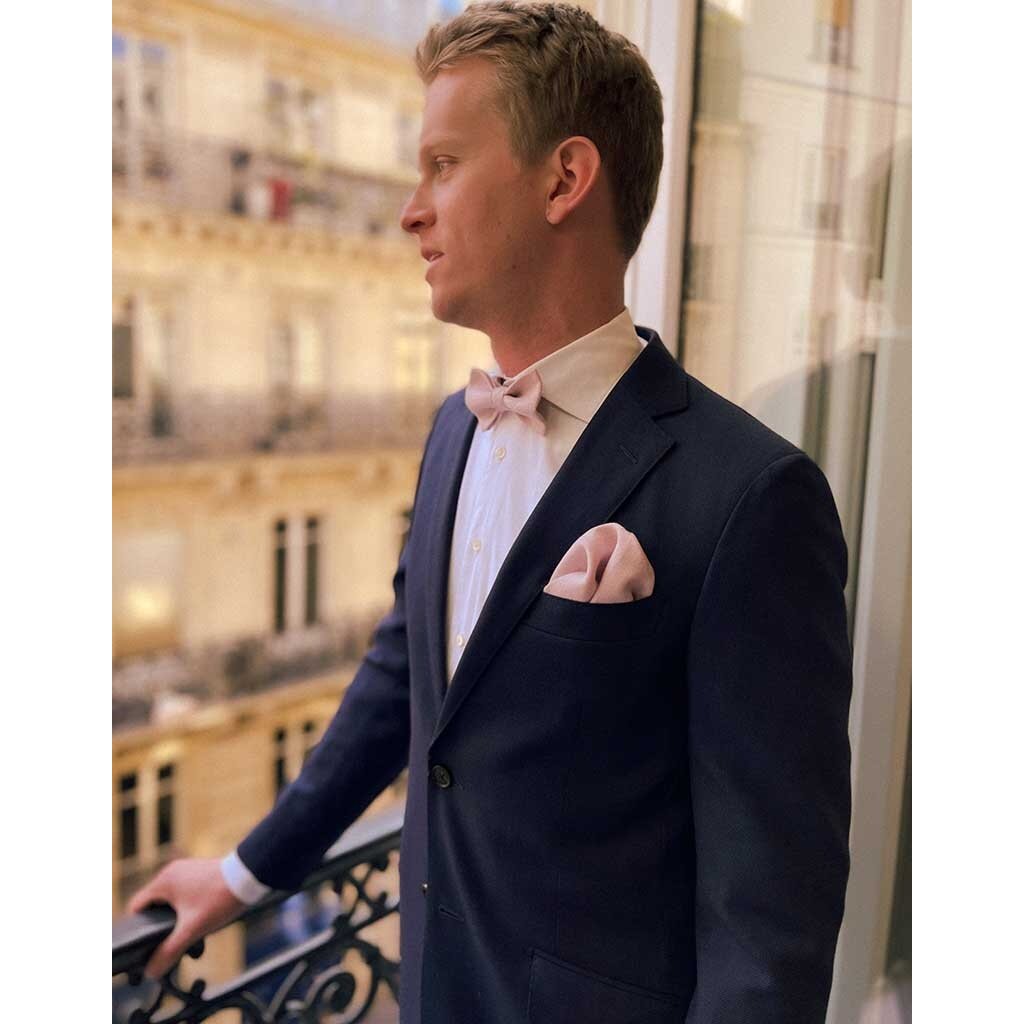 Fliege | Rosewood Dust | Leinen