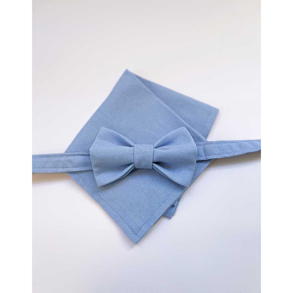 Pajarita | Azure Breeze | Mezcla de viscosa y lino