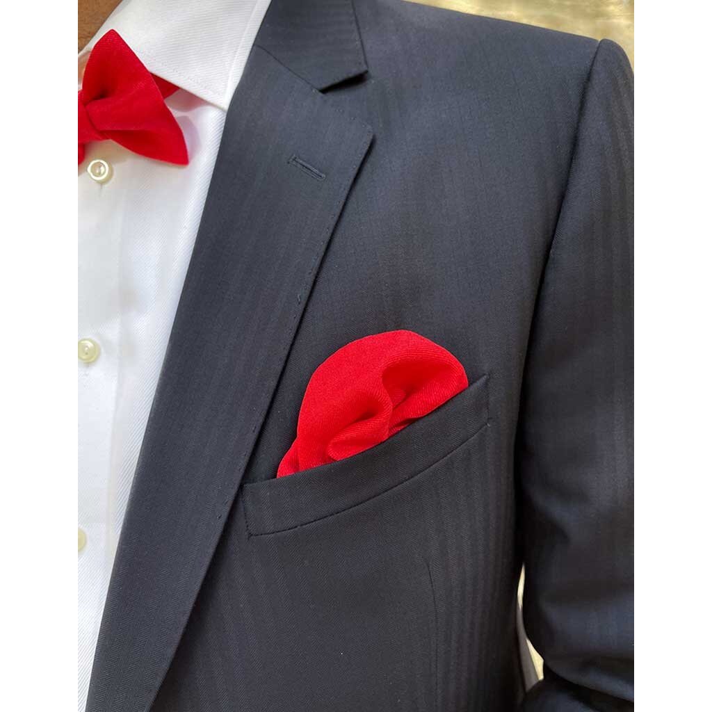 Pañuelo de bolsillo | Blazing Poppy | Poliéster de tejido suave