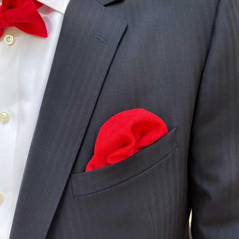 Pañuelo de bolsillo | Blazing Poppy | Poliéster de tejido suave