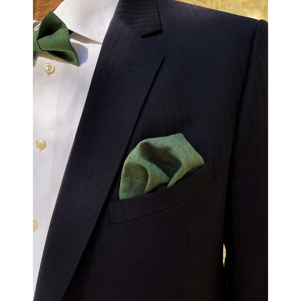 Pocket Square | Evergreen Forest | Linen & Cotton Blend