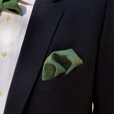 Pochette da taschino | Evergreen Forest | Misto lino e cotone