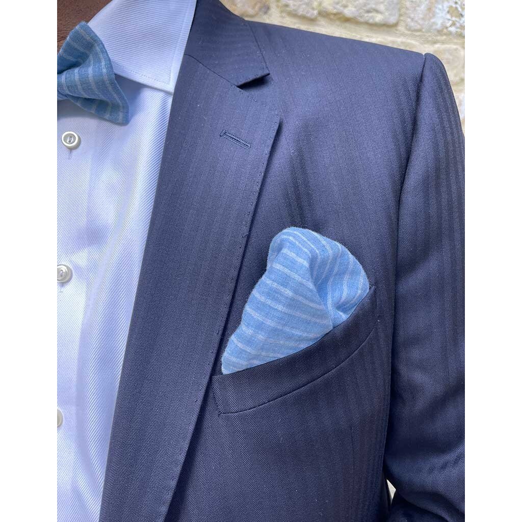 Pañuelo de bolsillo | Seaside Stripe | Algodón