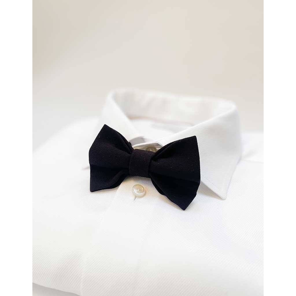 Nœud papillon | Noir Éclipse | Tissu crêpe