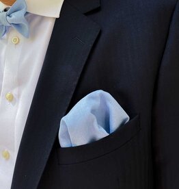 Pocket Square | Azure Breeze | Viscose-Linen Blend