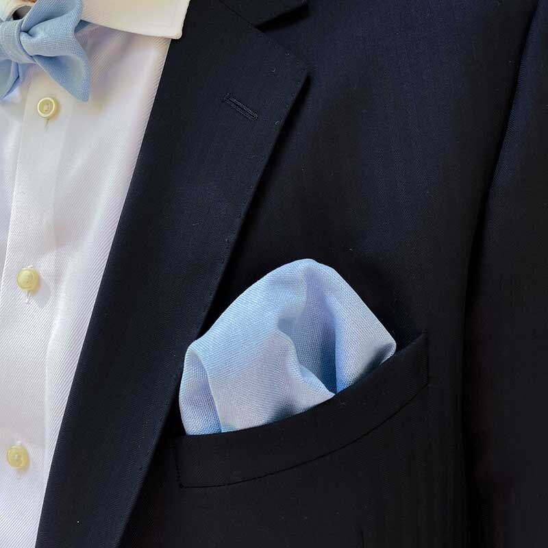 Pocket Square | Azure Breeze | Viscose-Linen Blend