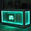 LED strip lichtslang buiten in blauw
