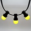 Lampe boule jaune 1 watt avec abat-jour standard Ø45