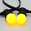 Lampe boule jaune 1 watt avec abat-jour standard Ø45