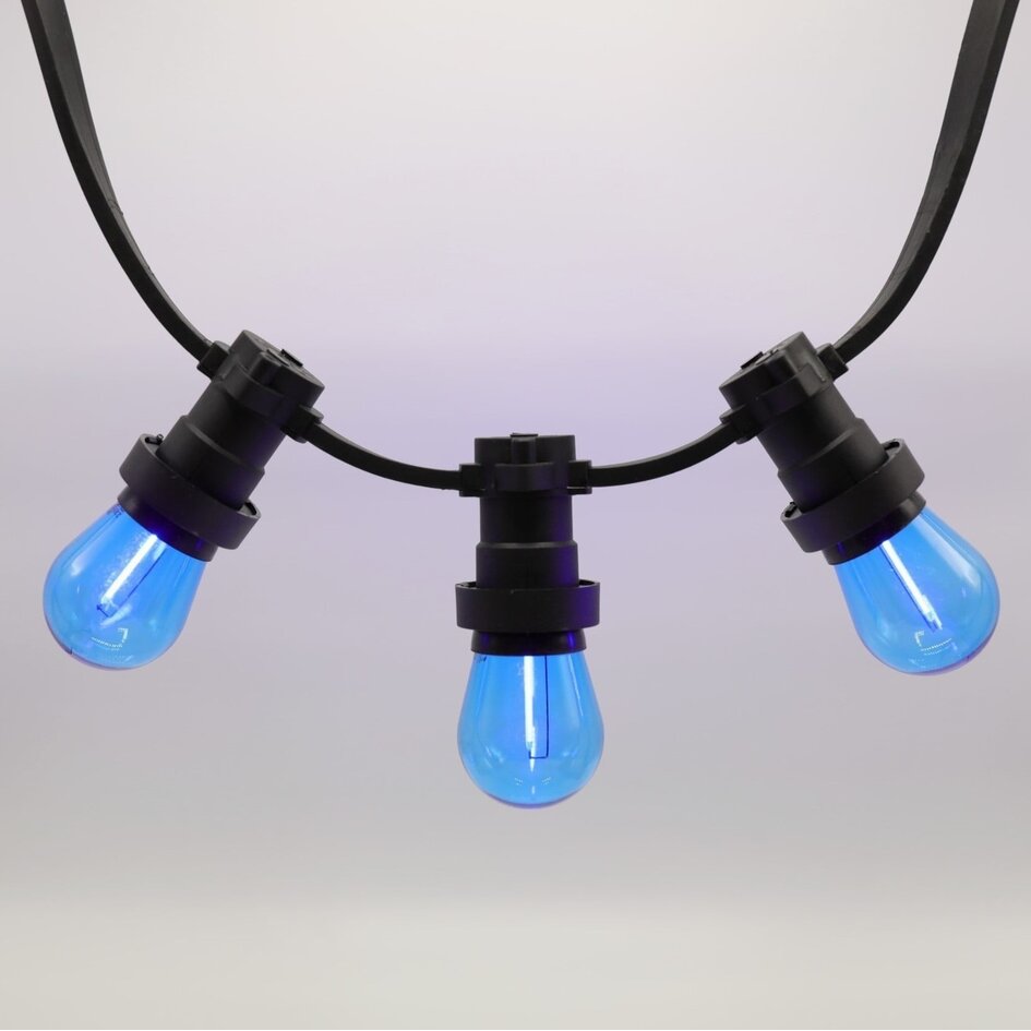 Ampoule LED guinguette, bleu,  à filament, 1 watt