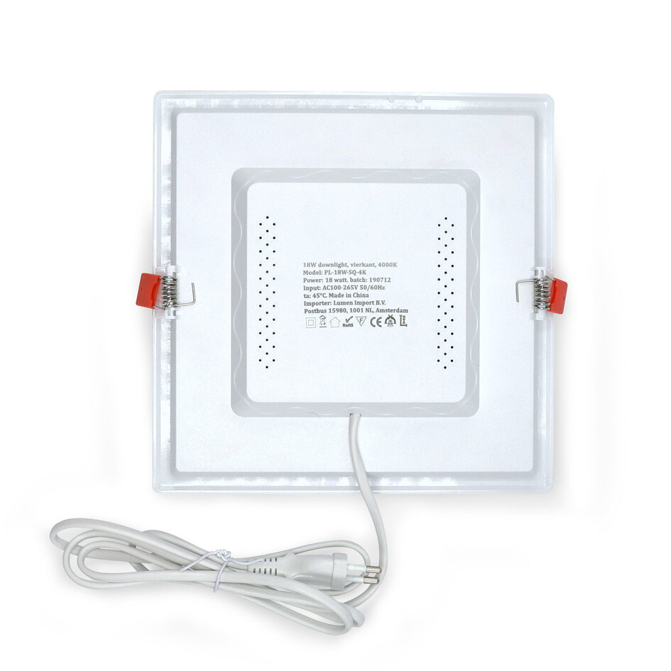 Plafonniers intensifs LED carrés - 18 watt - 220 x 220mm