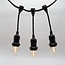 Hangende fitting (zwart) - zelfmontage (excl. lamp)