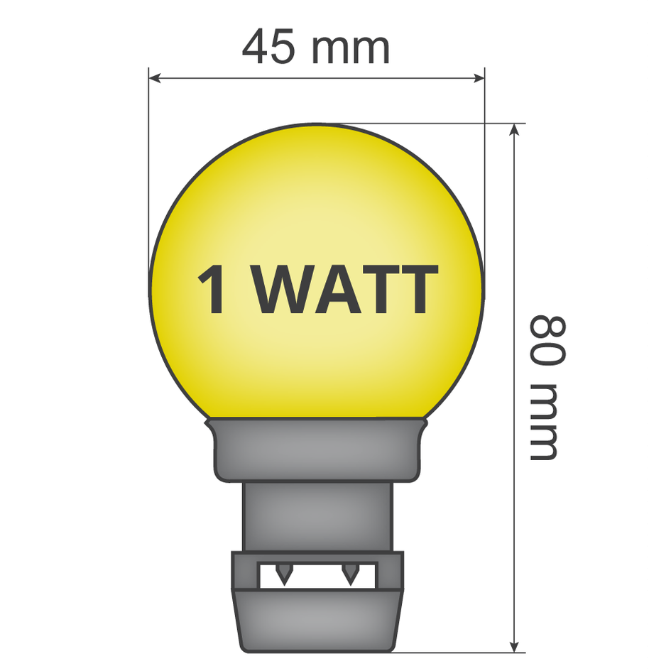 Lampe à piquer - Jaune (sans douille E27)