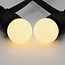 Lampes blanc chaud avec abat-jour blanc laiteux, dimmable, Ø45 - 2 watts (2650K)