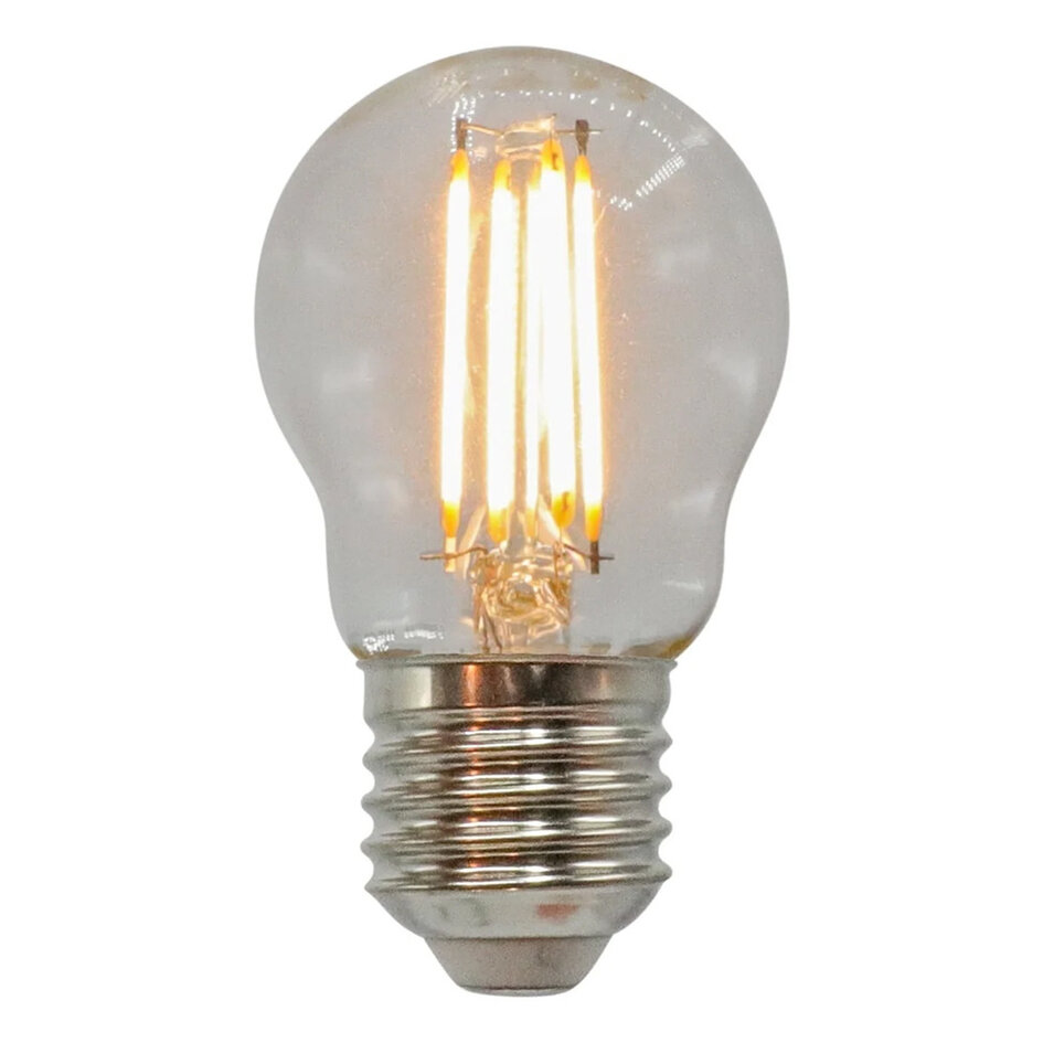 2,5W & 4,5W filament lamp, 2700K, helder glas Ø45 - dimbaar
