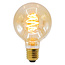 Filamentlamp LED dimbaar 5 watt amber croissantspiraal 95 mm