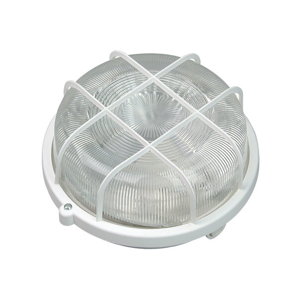 Garrot rond avec panier en plastique blanc