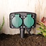 Tuincontactdoos met grondpin, 2-voudig