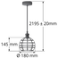 Lampe suspendue Hugo incl. lampe 4.5W à 12W, verre clair, 2700K, Ø60 et Ø70