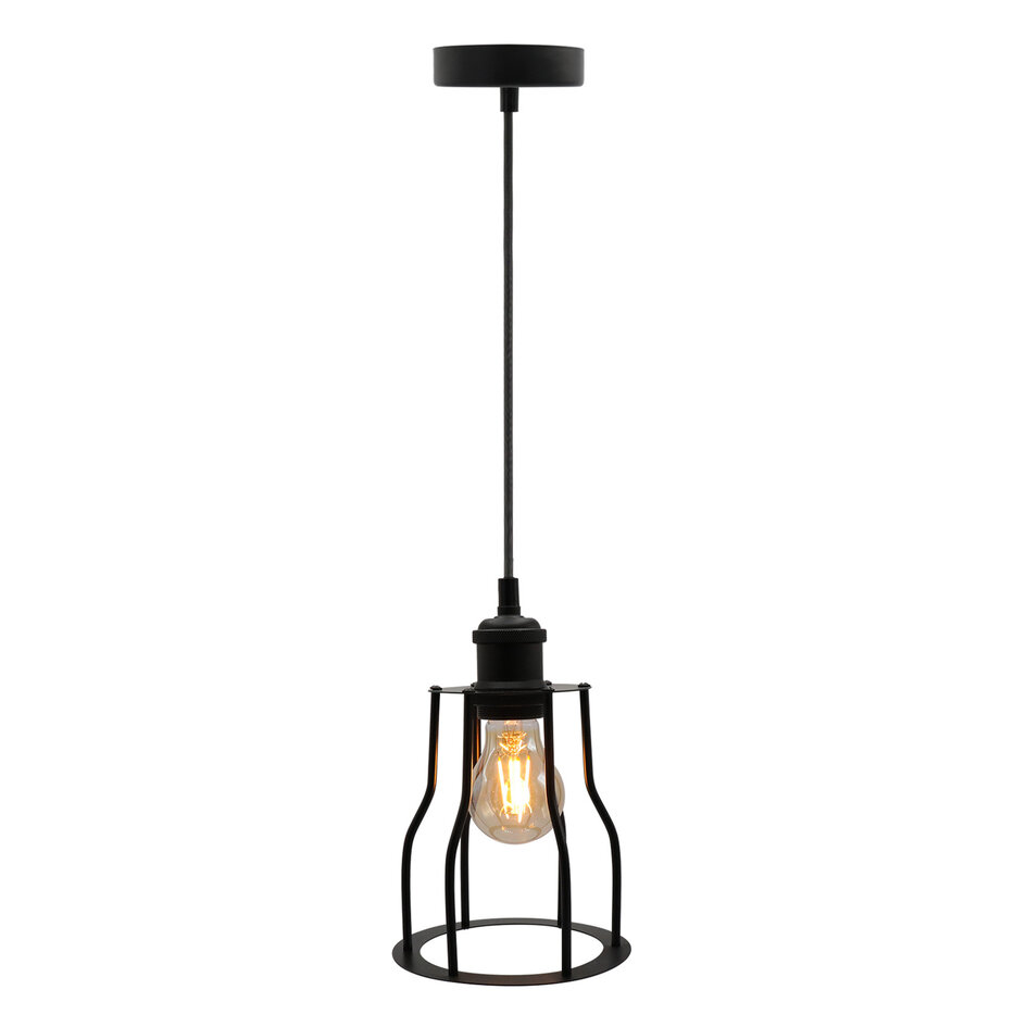 Lampe suspendue Diego incl. lampe 2.5W à 10W, verre ambré, 2000K, Ø60