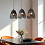 Lampe suspendue design noire 3 lumières - Bruxelles