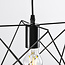 Suspension industrielle Star en métal noir