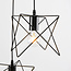 Industriële hanglamp Star 3-lichts in zwart metaal