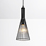 Industriële hanglamp Sofia in zwart metaal