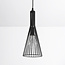 Industriële hanglamp Sofia in zwart metaal