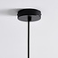 Lampe suspendue design en béton blanc léger avec décoration en or rose - Vienne