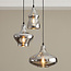 Design hanglamp Bari 3-lichts in chroomglas