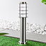Lampe d'extérieur sur pied Silvio en acier inoxydable - 50 cm