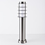 Lampe d'extérieur sur pied Silvio en acier inoxydable - 50 cm