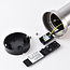 Lampe extérieur en acier inoxydable Silvio, 50 cm