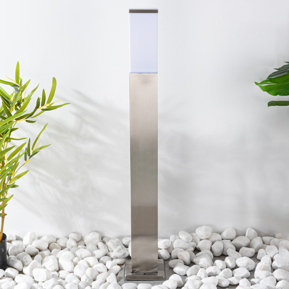 Lampe extérieur en acier inoxydable Luigi, 80 cm