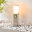 Staande RVS buitenlamp Leopoldo met sensor - 45 cm