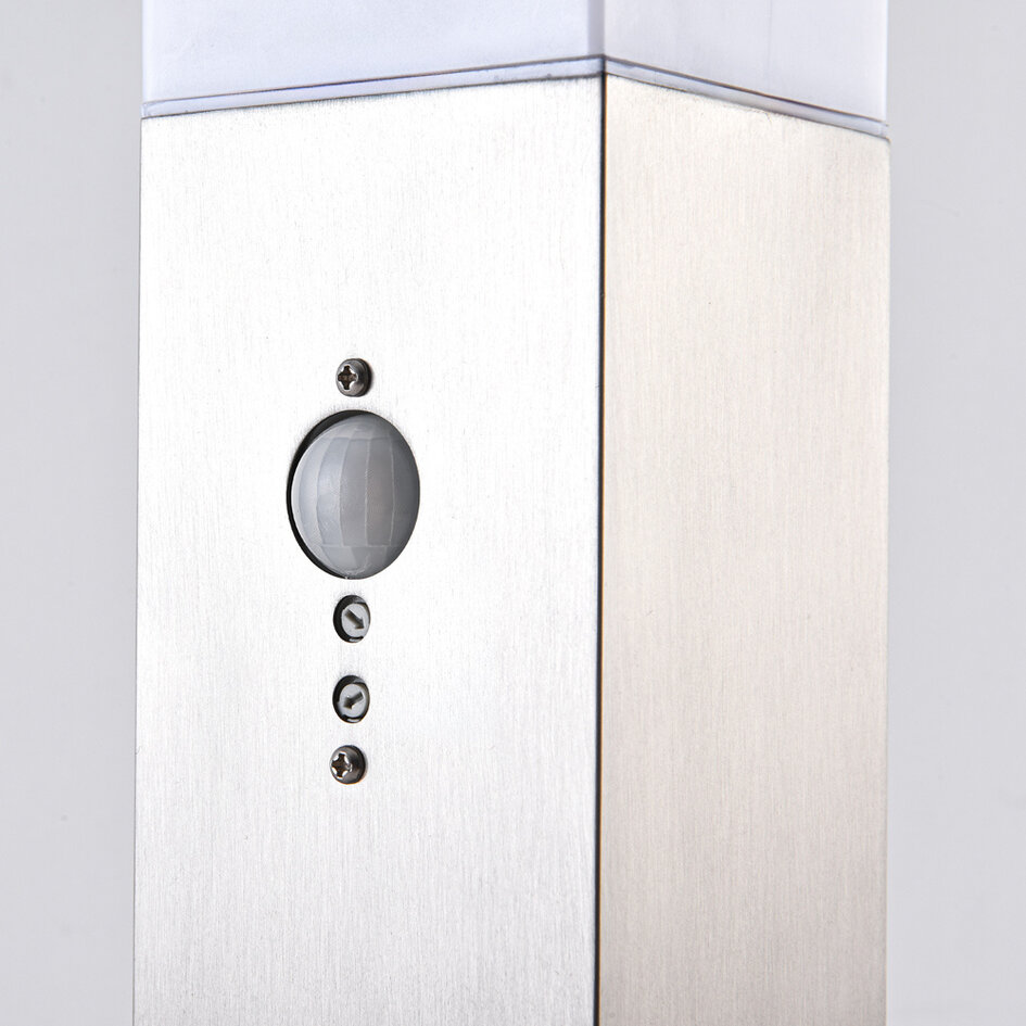 Staande RVS buitenlamp Leopoldo met sensor - 45 cm